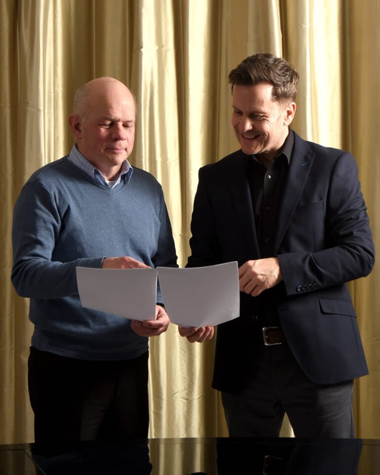 Thomas Cunningham with Alan Guiomard