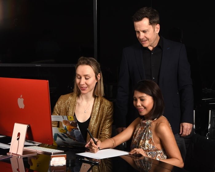 Thomas Cunningham with His Staff